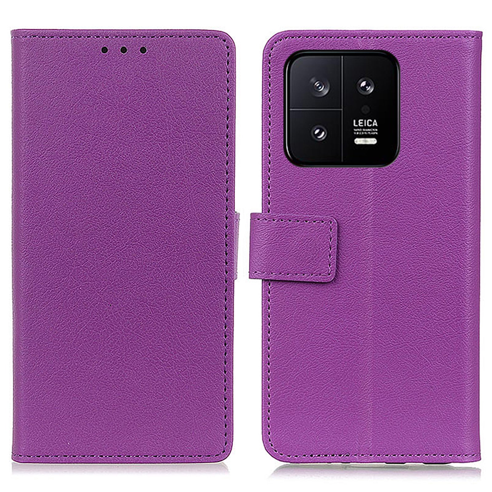 Stand Wallet Phone Case for Xiaomi 13 5G Magnetic Clasp Textured PU Leather TPU Full Protection Cover Stand Wallet Phone Case for Xiaomi 13 5G Magnetic Clasp Textured PU Leather TPU Full Protection Cover